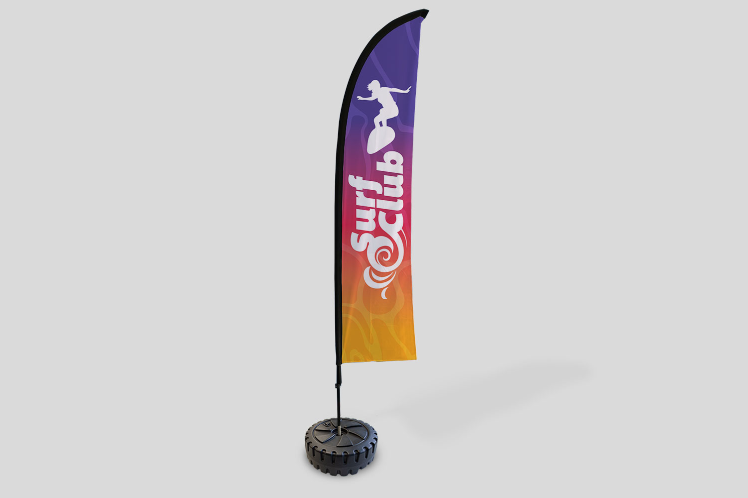Quick print featherflag